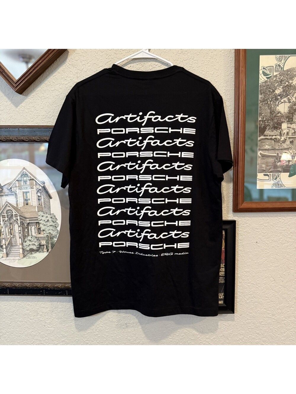 House Industries RARE Artifacts Porsche Archive New York Book Release Tee Large